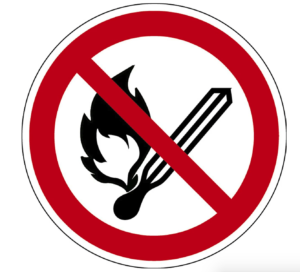 Fires are forbidden