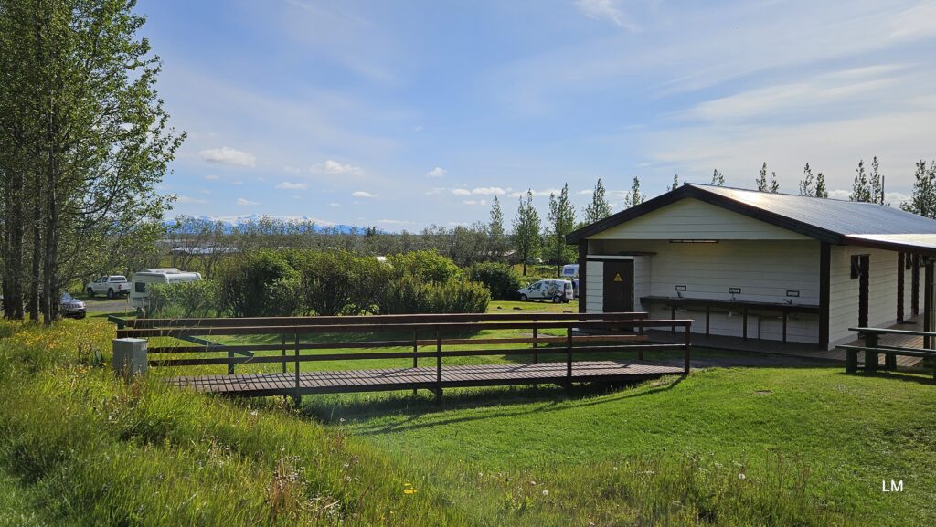 Kirkjubær II camping Service house